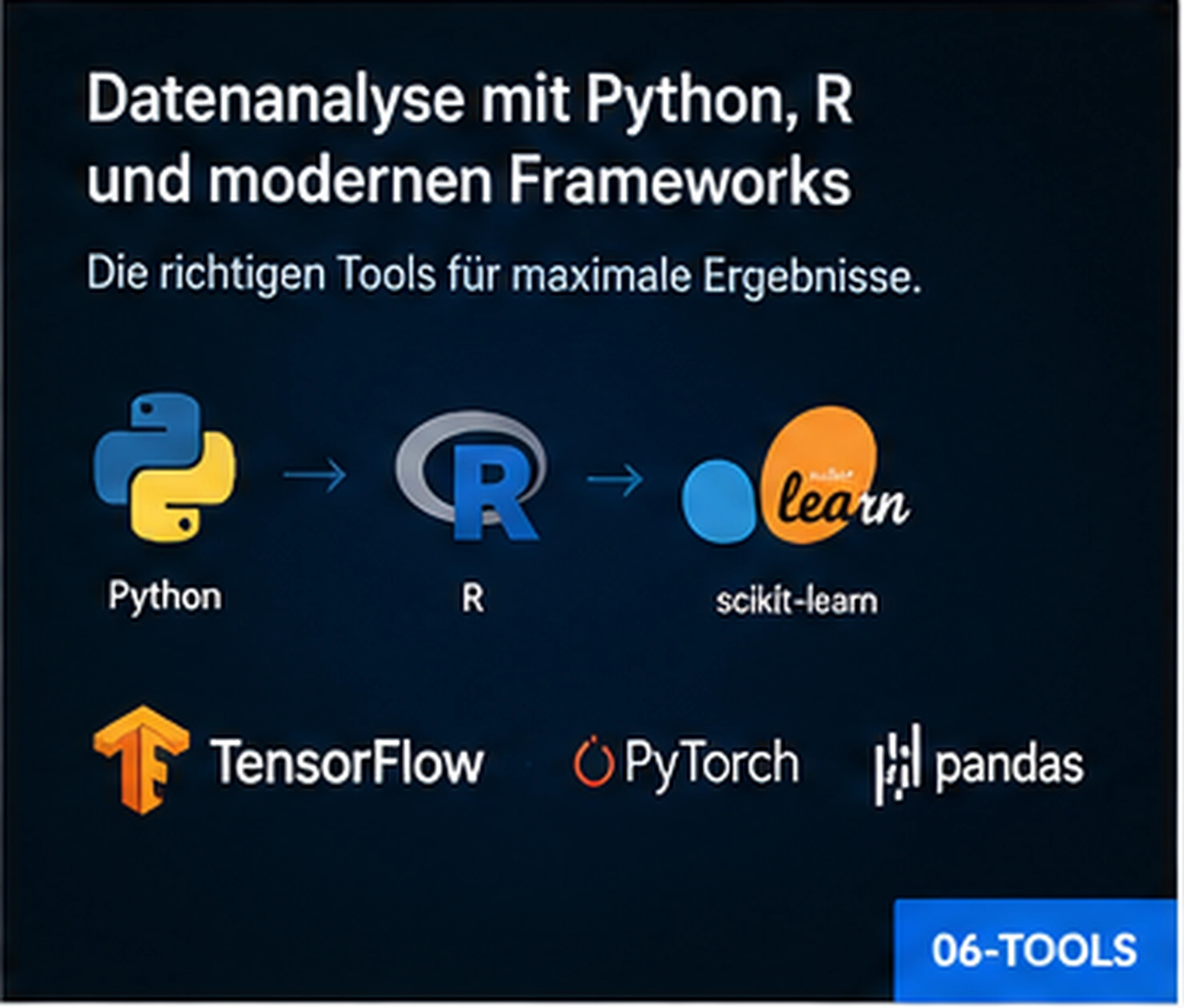 Datenanalyse mit Python, R und Machine-Learning-Frameworks