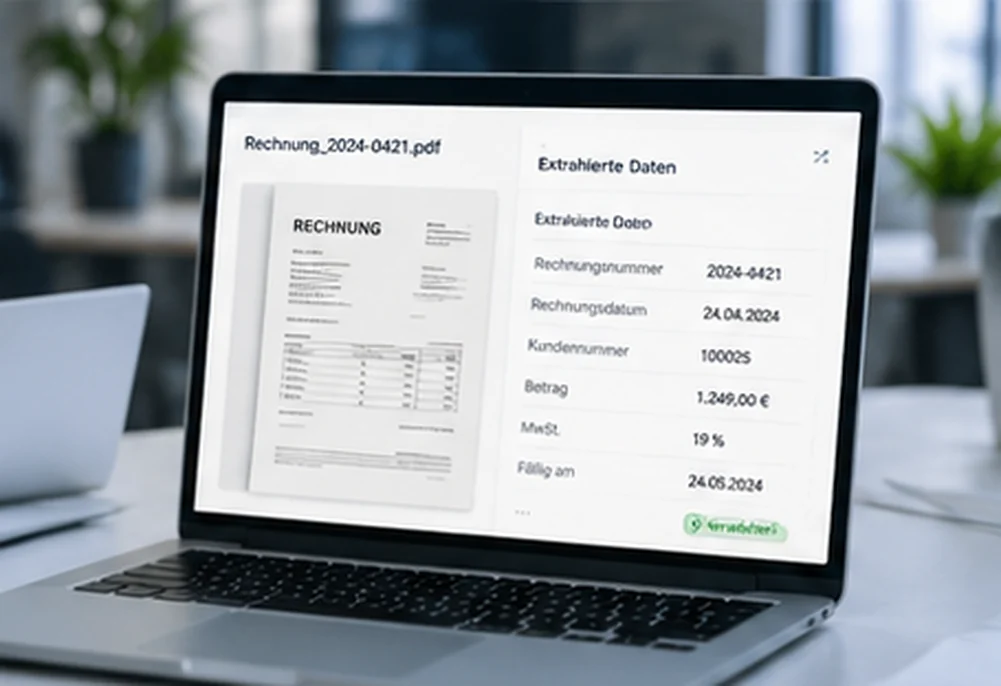 Intelligente Dokumentenverarbeitung mit OCR für Rechnungen