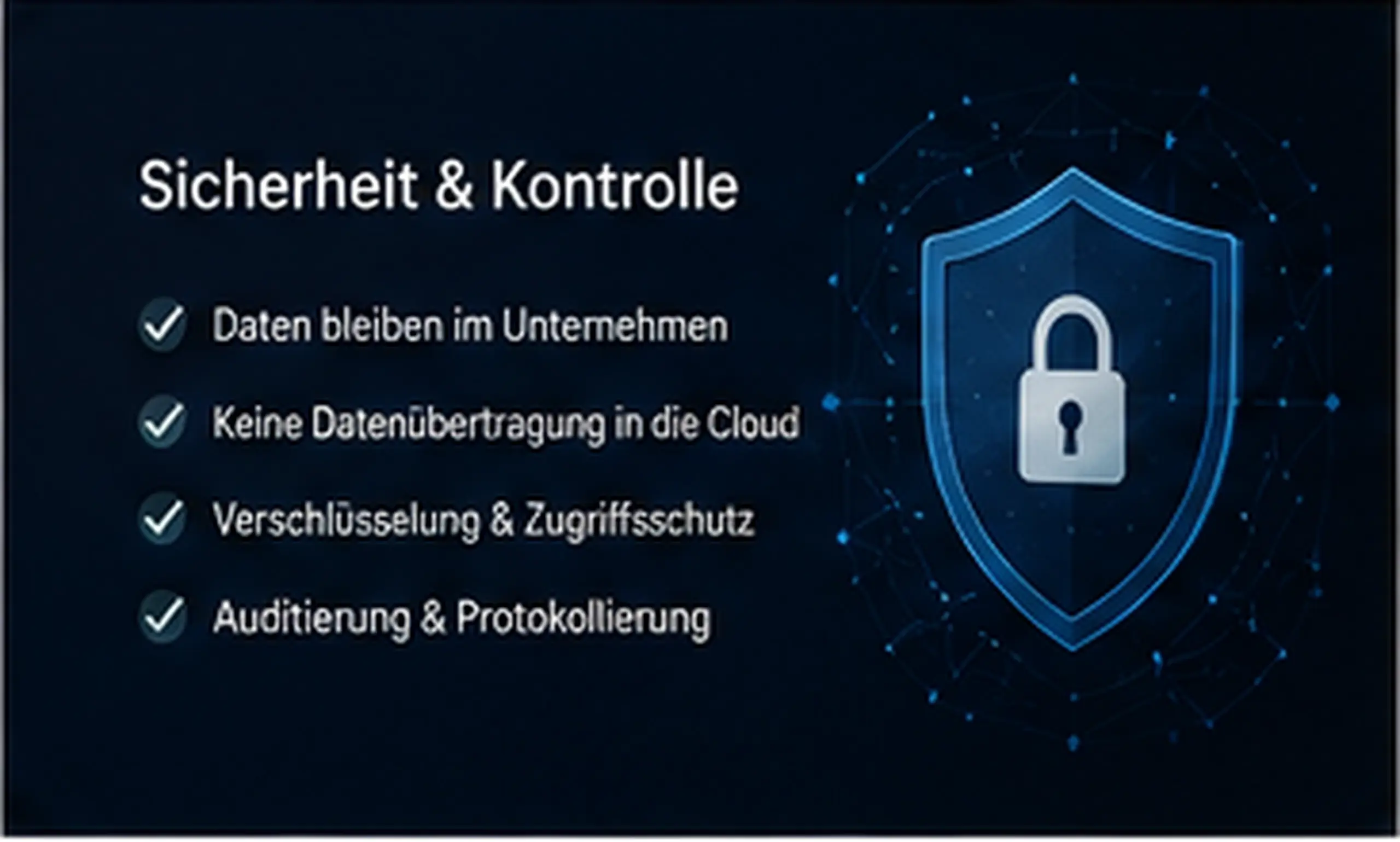 Sicherheit und Datenkontrolle