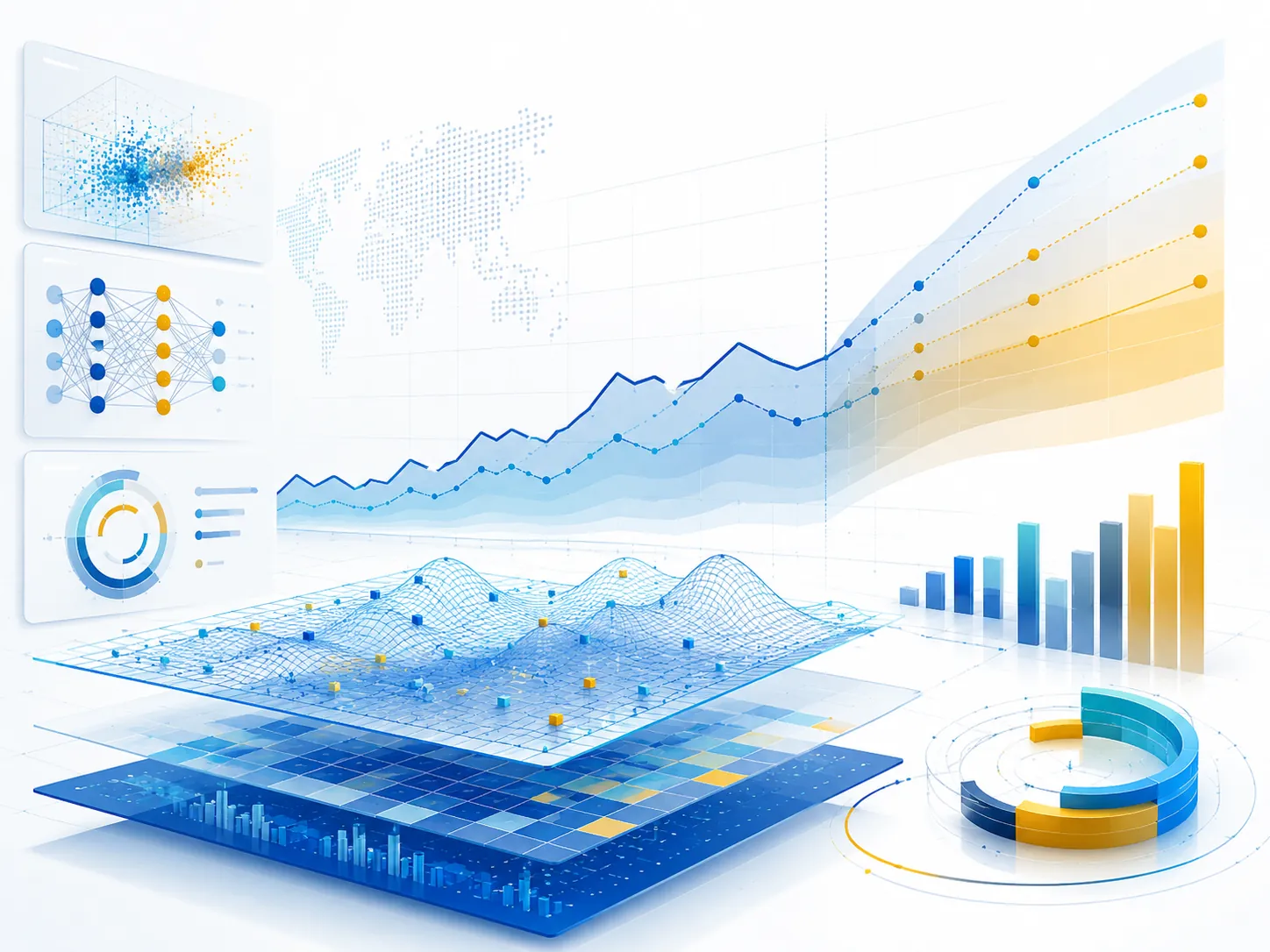 KI-Dashboard für Predictive Analytics, Prognosemodelle und Unternehmensdaten