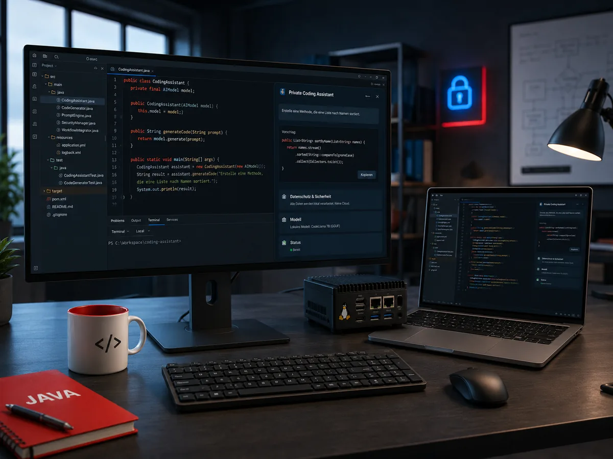 Java-Code und Automatisierung in einem individuellen KI-Entwicklungsworkflow