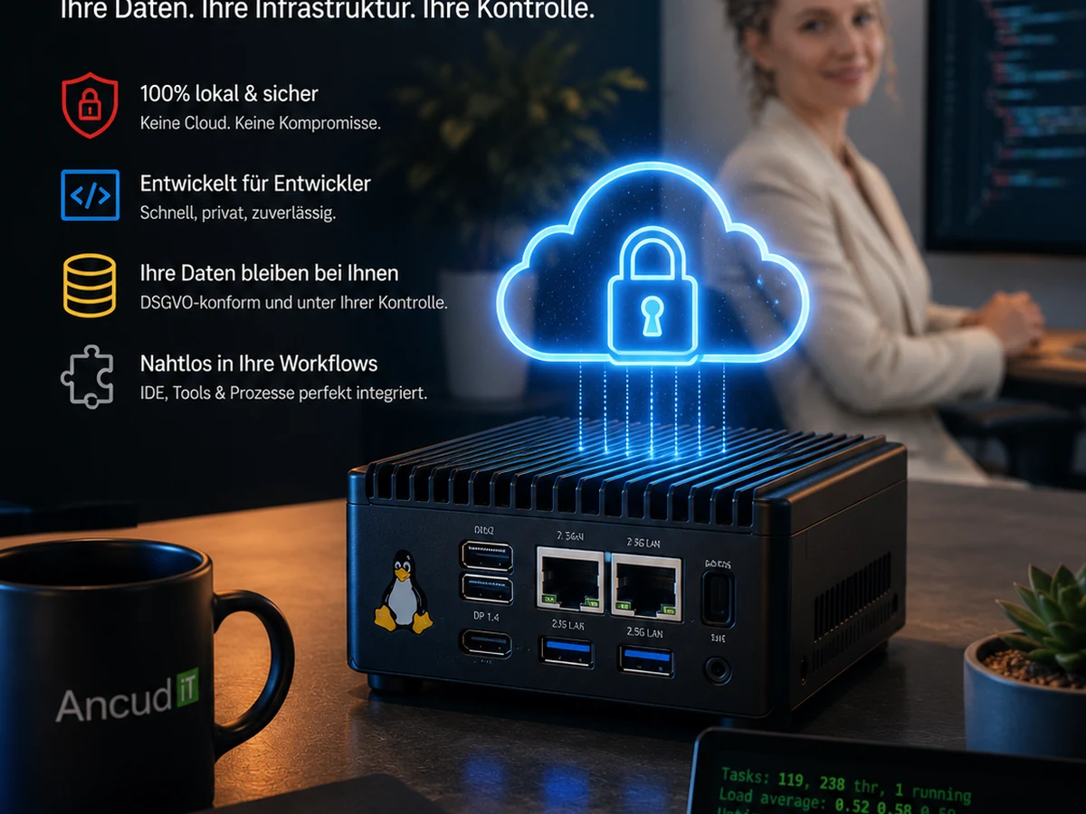 Lokaler Coding-Assistent auf einem Mini-PC mit privater KI-Infrastruktur