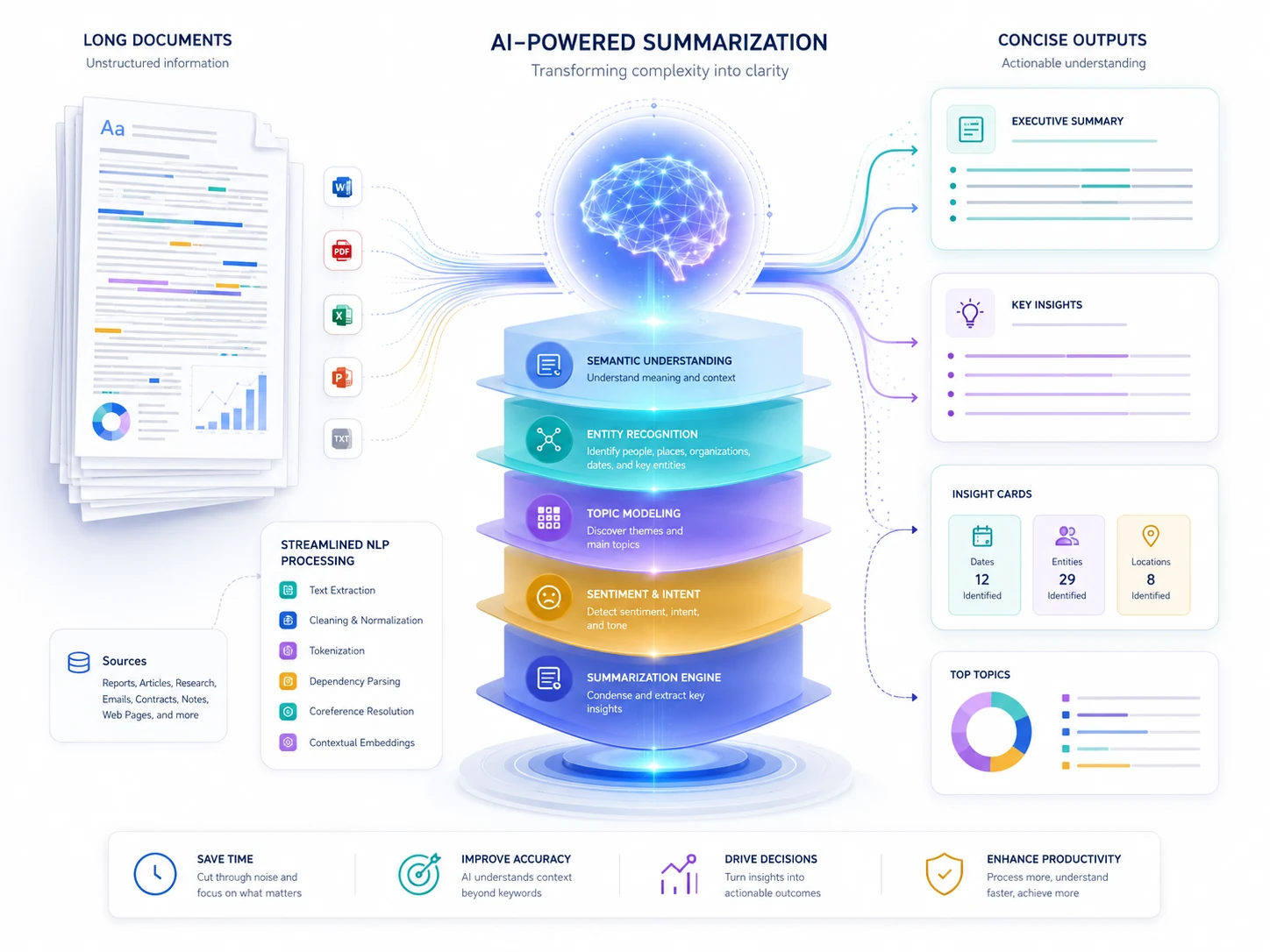 Dokumentzusammenfassung und Textanalyse mit NLP