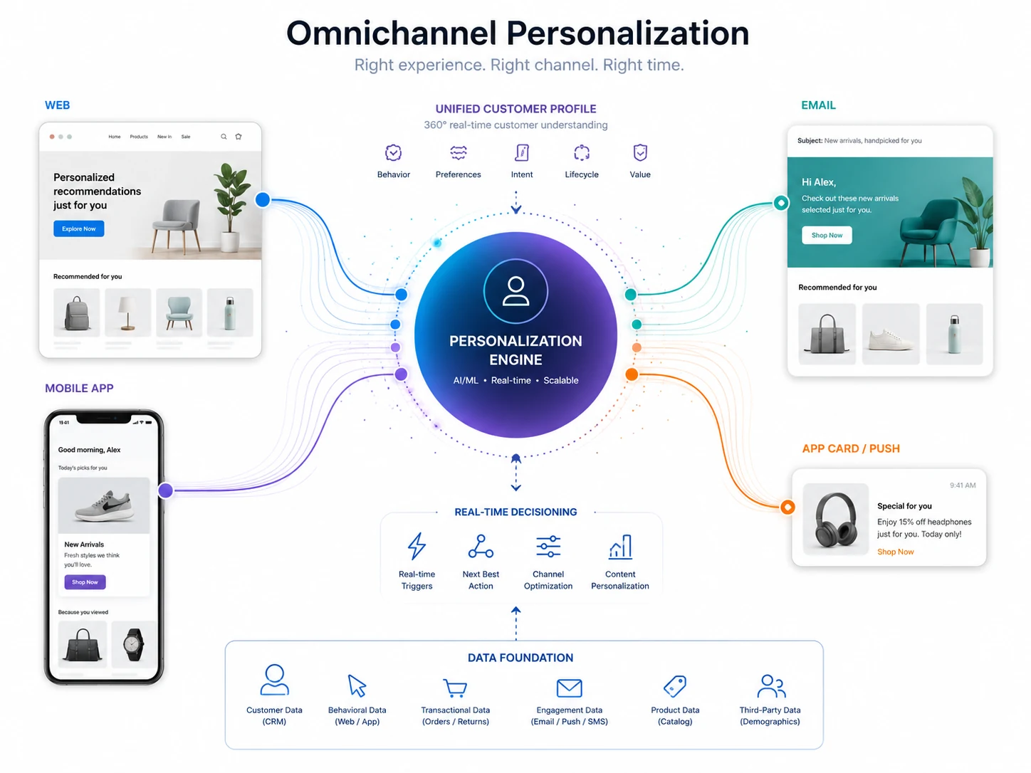 Omnichannel-Personalisierung für Web, App und E-Mail