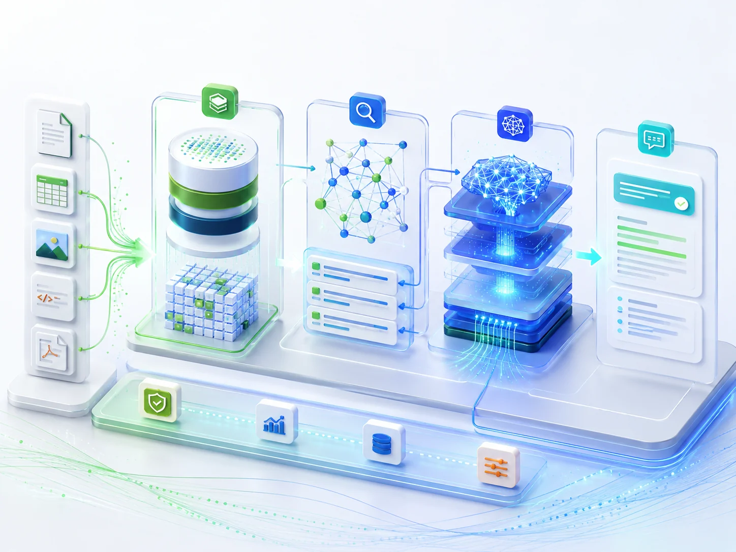 Plattform-Architektur für RAG-Systeme und KI-Beratung mit Wissensdatenbanken