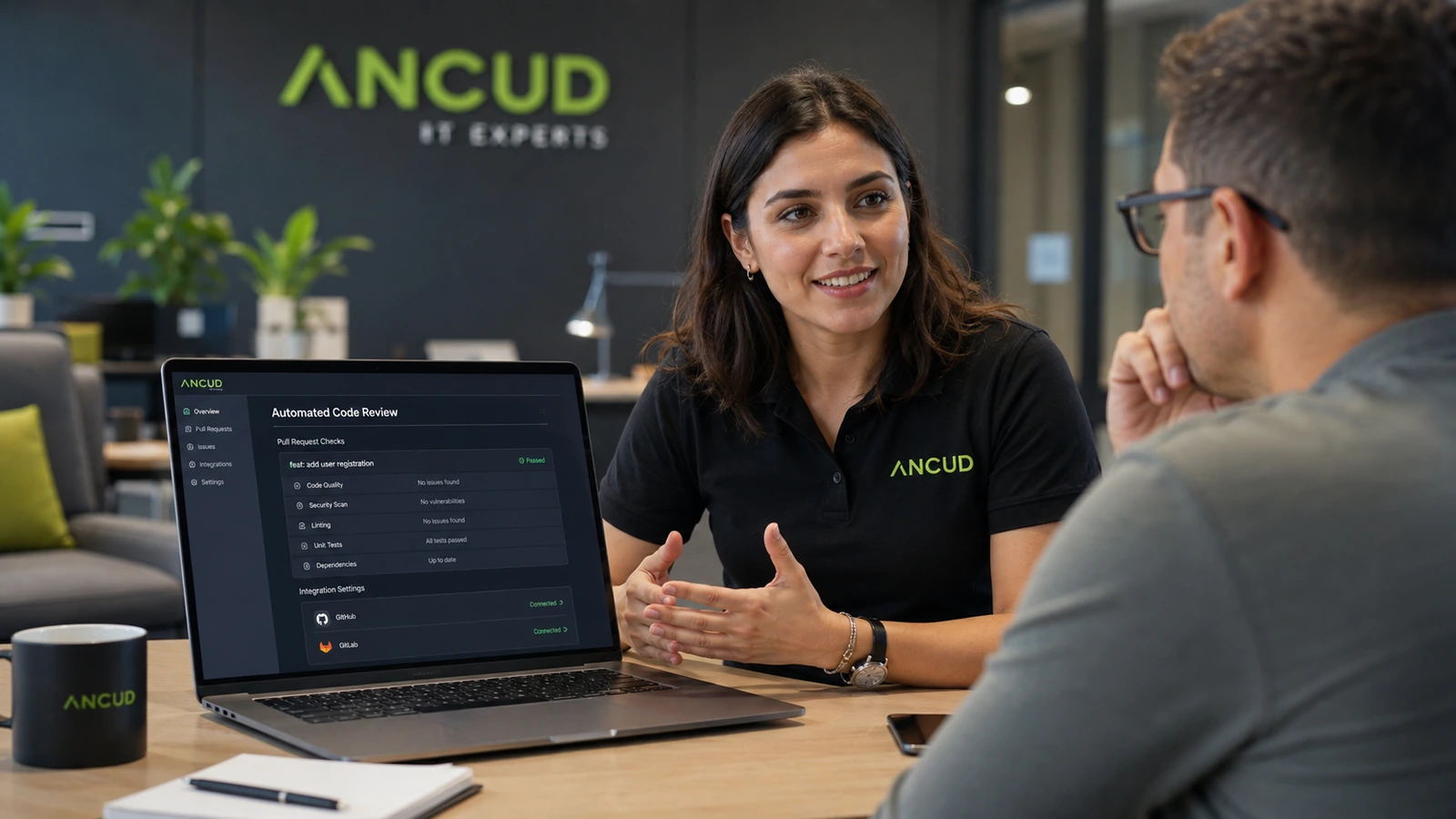 Persönliche Beratung zu automatisierten Code Reviews und Git-Integrationen bei ANCUD IT