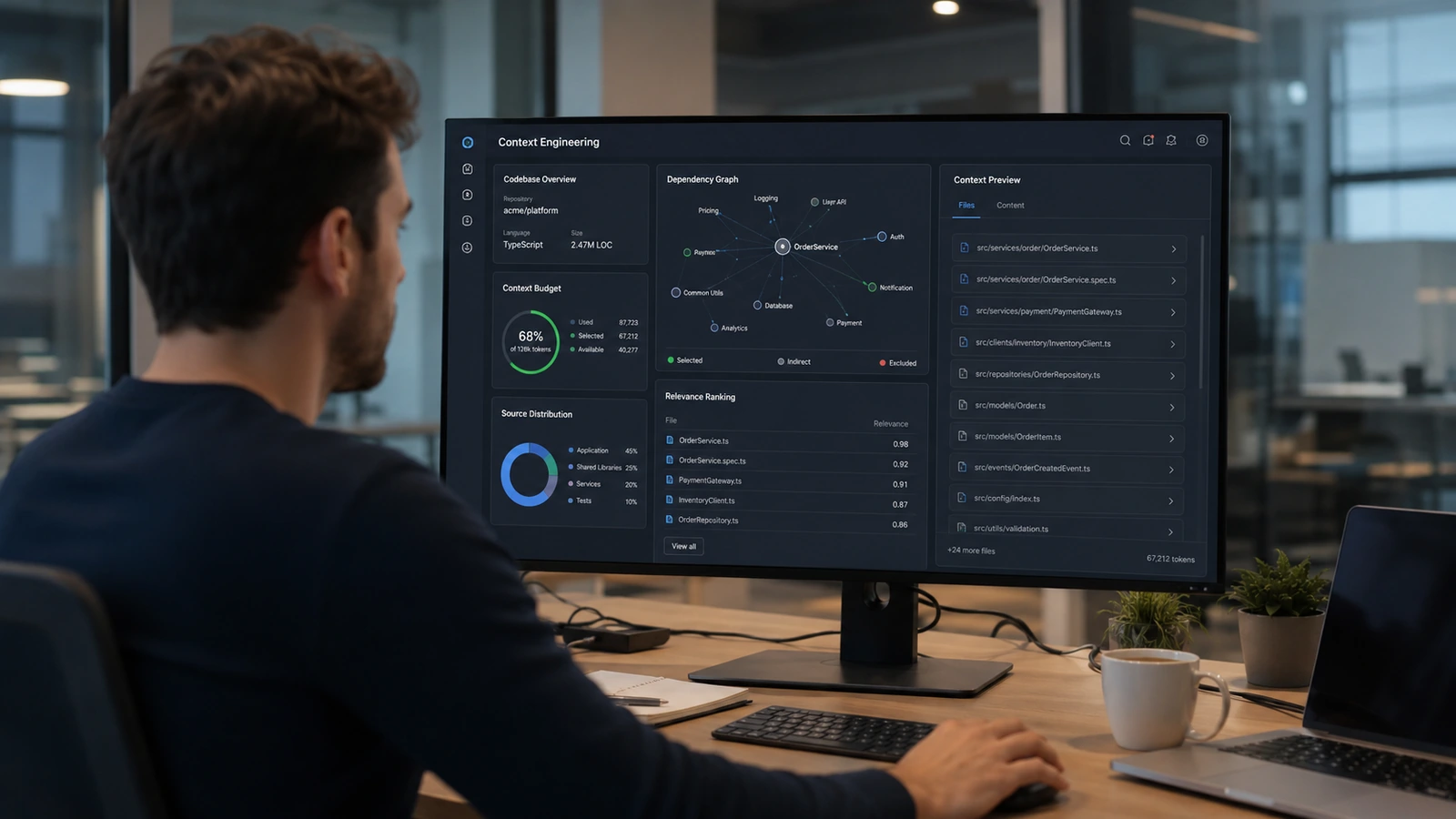 Analyse von Repository-Kontext, Relevanz und Token-Budget für AI Coding Agents