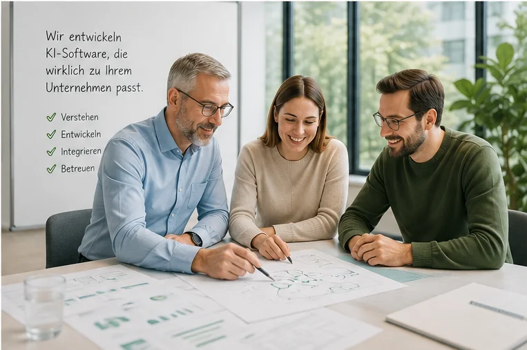 Ancud-IT-Team berät ein Unternehmen zur Entwicklung, Integration und Betreuung einer KI-Software