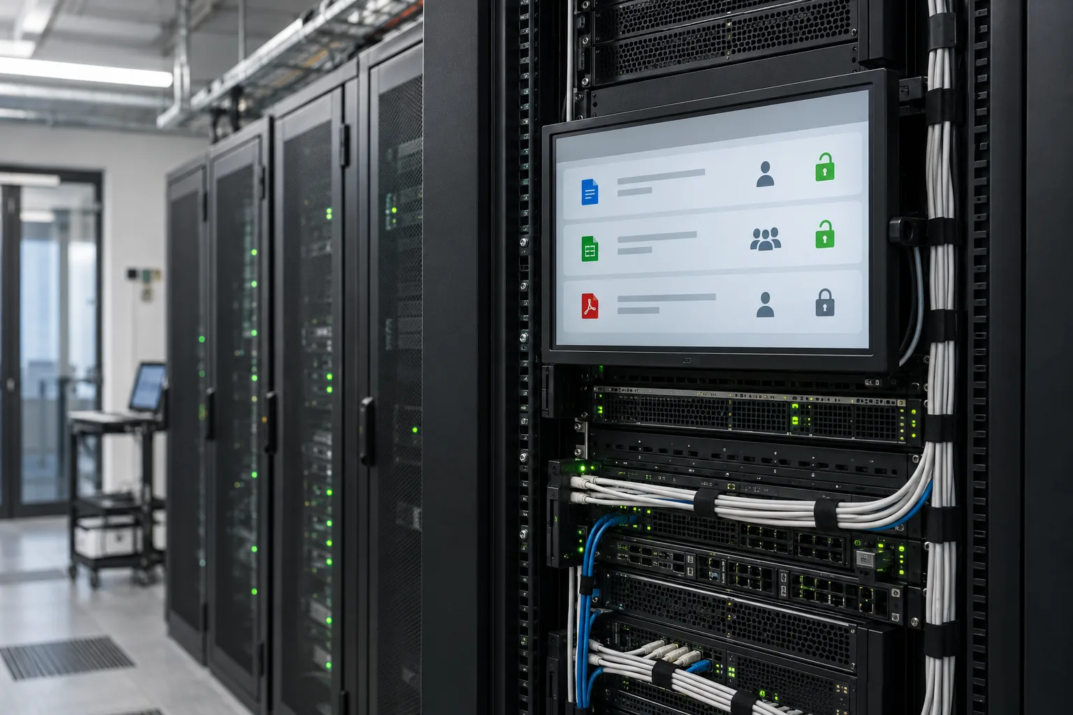 Serverumgebung als Betriebsort für einen internen KI-Suchassistenten mit Rechteprüfung
