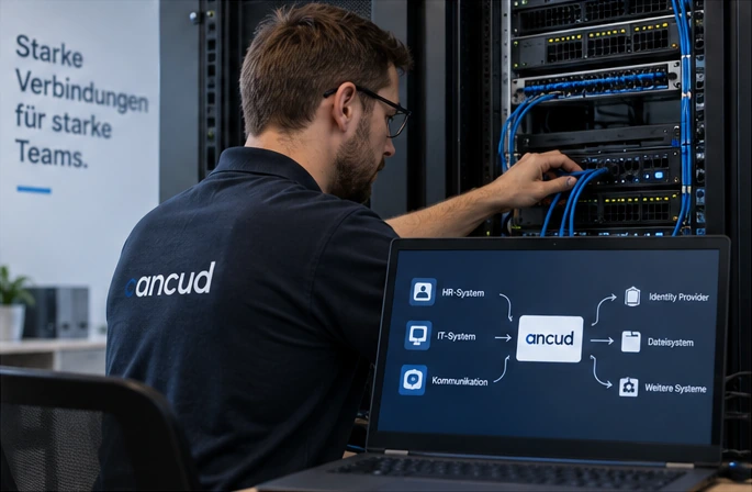 IT-Verantwortlicher verbindet bestehende Systeme für die Onboarding-Automatisierung