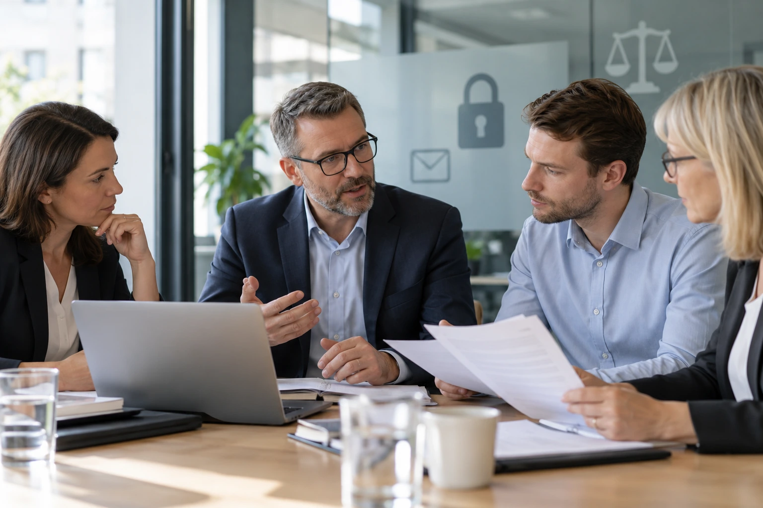 Besprechung zu Datenschutz und Mitbestimmung bei der Auswertung dienstlicher Postfächer